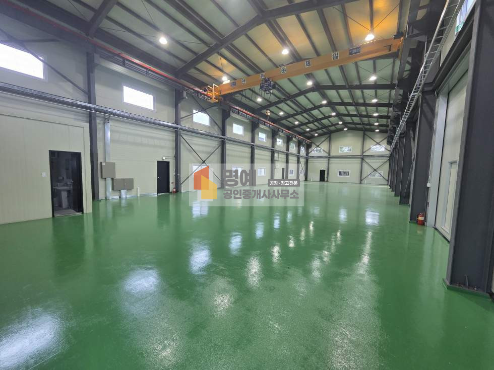 충남 천안서북구 직산읍 군서리 천안 직산 공장임대 건물150평대 단독마당 대형차진입 호이스트 신축 월세 매물번호 10945 사진 11