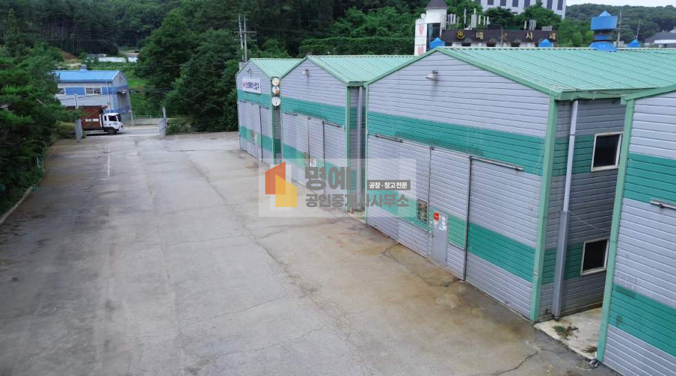 경기 안성시 원곡면 산하리 A,B,C,D,E동 안성 원곡 공장 임대 I 건물363평, 100kw, 호이스트 2t x 3, 추레라가능, IC 인근 월세 매물번호 11029 사진 1