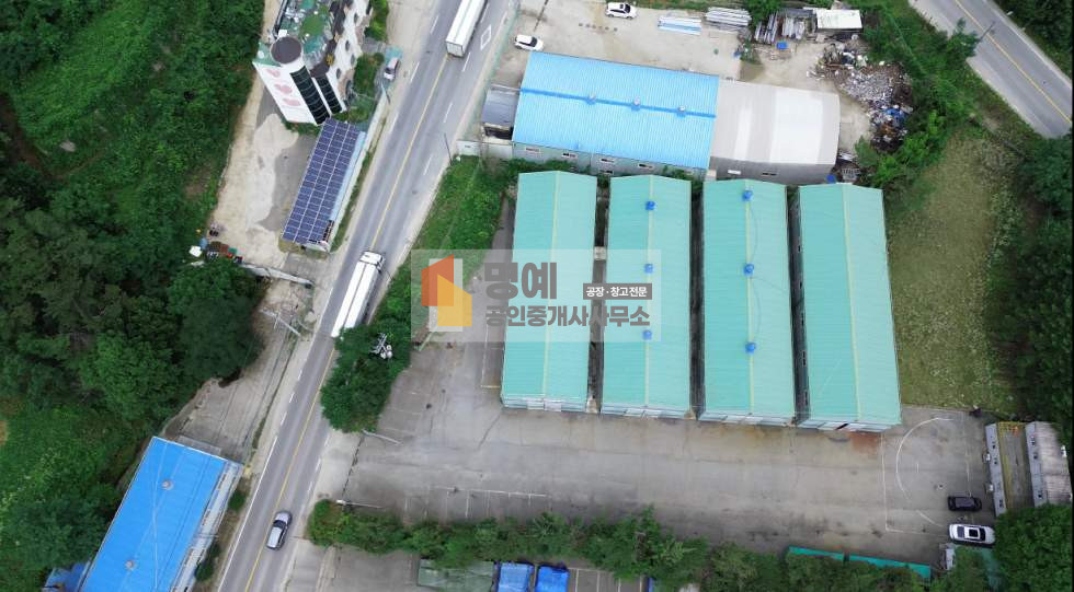 경기 안성시 원곡면 산하리 A,B,C,D,E동 안성 원곡 공장 임대 I 건물363평, 100kw, 호이스트 2t x 3, 추레라가능, IC 인근 월세 매물번호 11029 사진 2