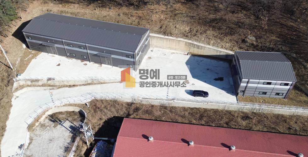 경기 안성시 원곡면 칠곡리 가동 신축 2개동 259평, 넓은 마당 월세 매물번호 10537 사진 2